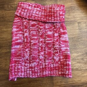 Dog Sweater Heathered Red